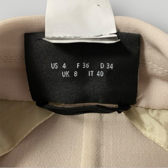 AKRIS Genaro double-breasted wool-blend blazer in clay Sz 4 - Picture 4 of 16